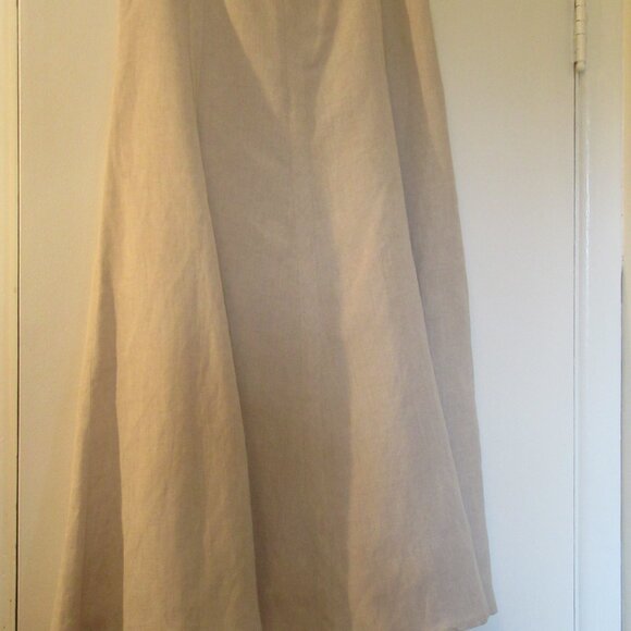 European Linen Long Skirt w/Lining, from David N Boutique - Picture 2 of 5